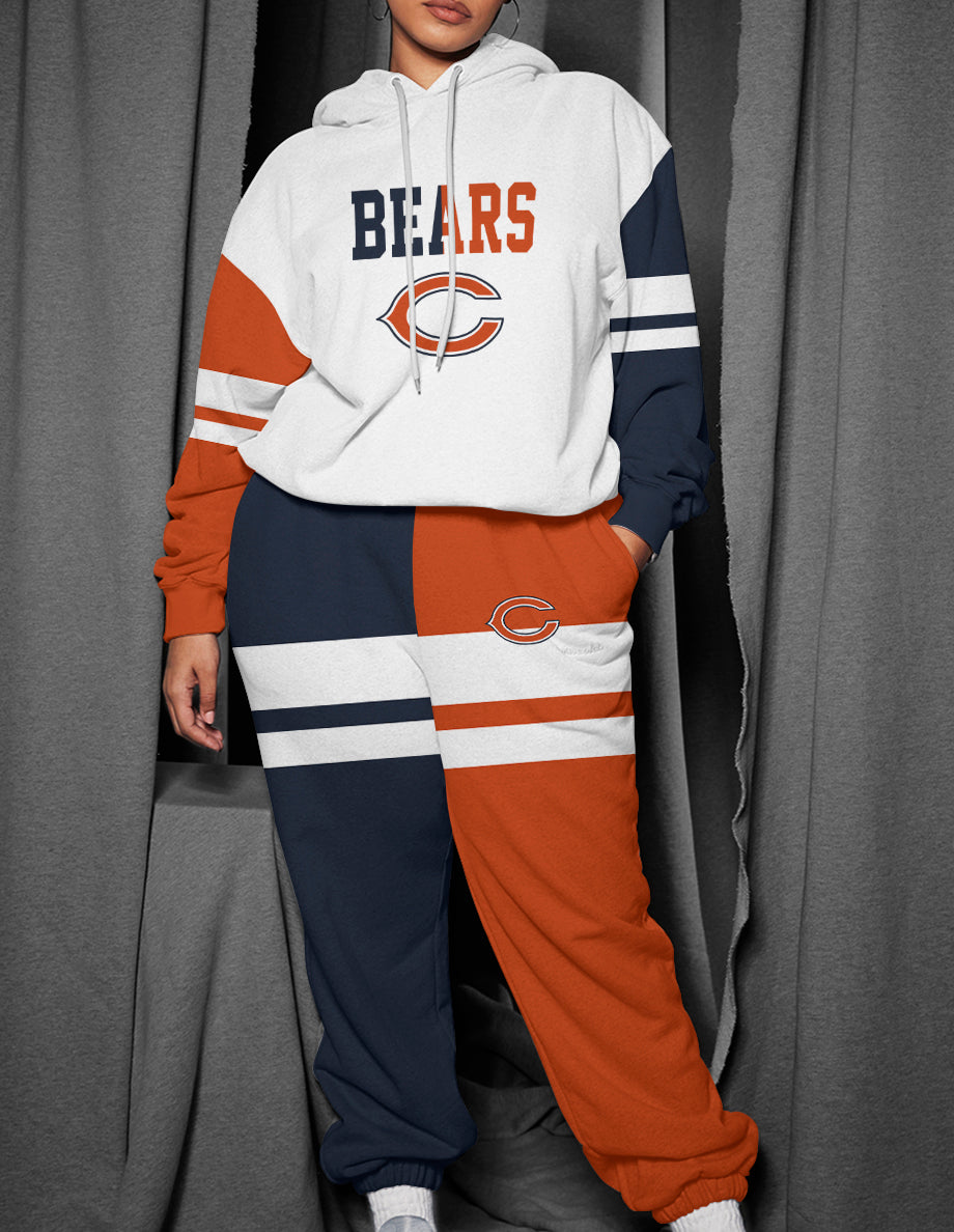 Chicago Bears 3D Printed Pullover Hoodie And Sweatpant 2pcs Tracksuits