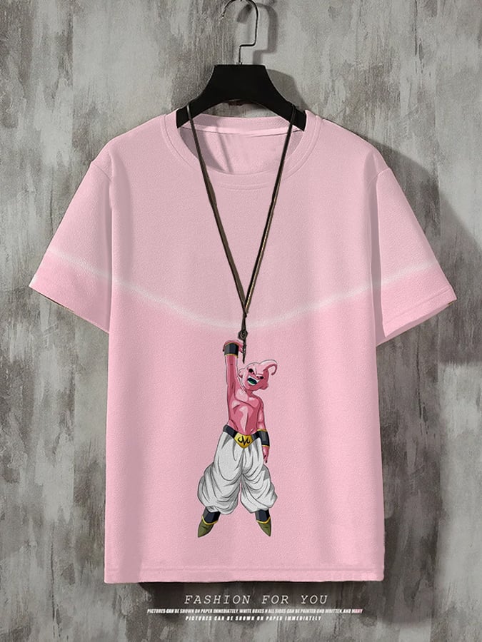 Men's Fashion Anime Printed Casual T-Shirt