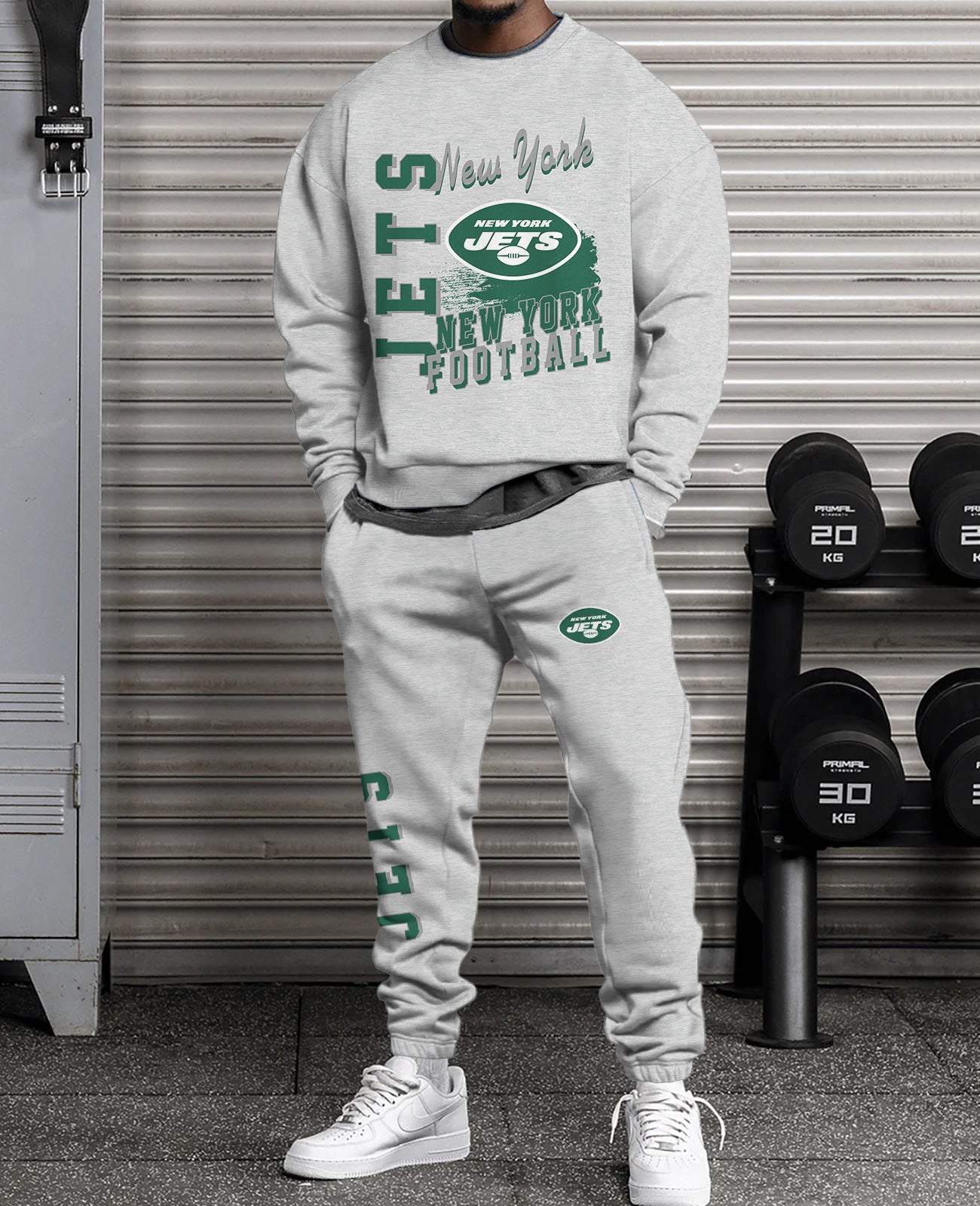 New York Jets   3D sweatsuit and sweatpants 2 piece outfits