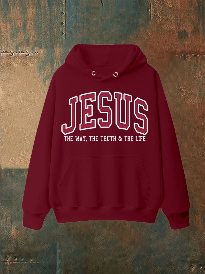 Unisex JESUS THE WAY, THE TRUTH & THE LIFE printed Hoodie