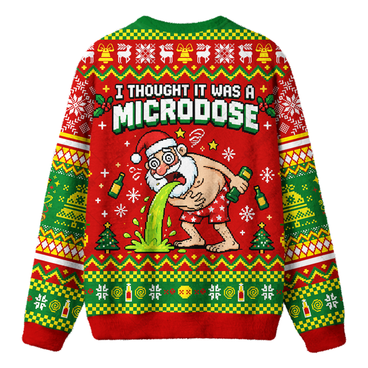 MICRODOSE SANTA UGLY CHRISTMAS SWEATSHIRT — image 2