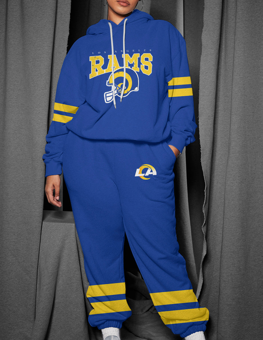 Los Angeles Rams 3D Printed Pullover Hoodie And Sweatpant 2pcs Tracksuits