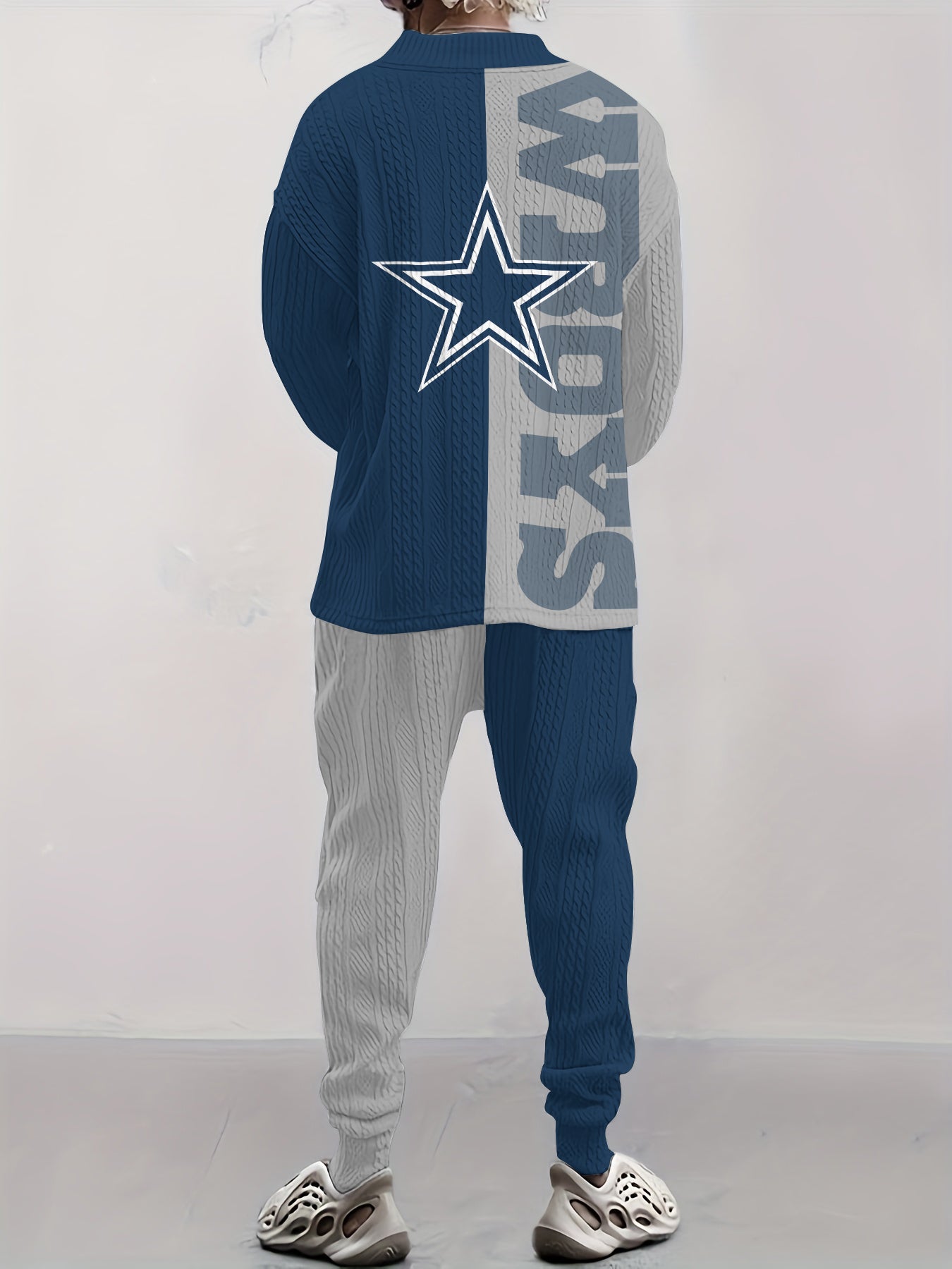 Dallas Cowboys  Classic All-Season Long Sleeve V-Neck Pullover Sweater