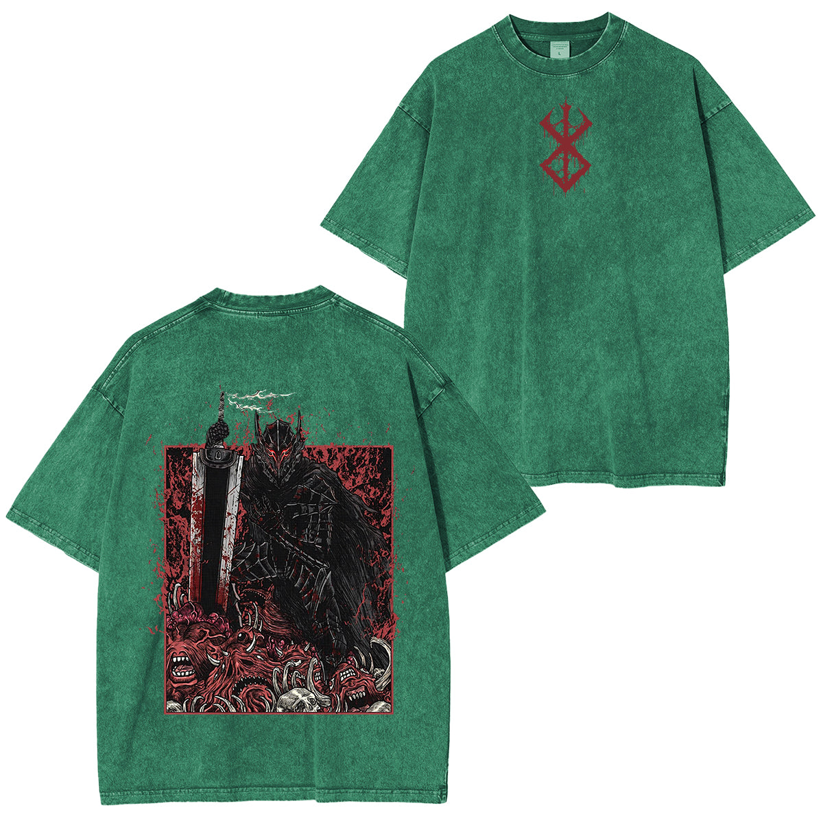 Guts Cursed Armor Grim Unisex Washed T-Shirt