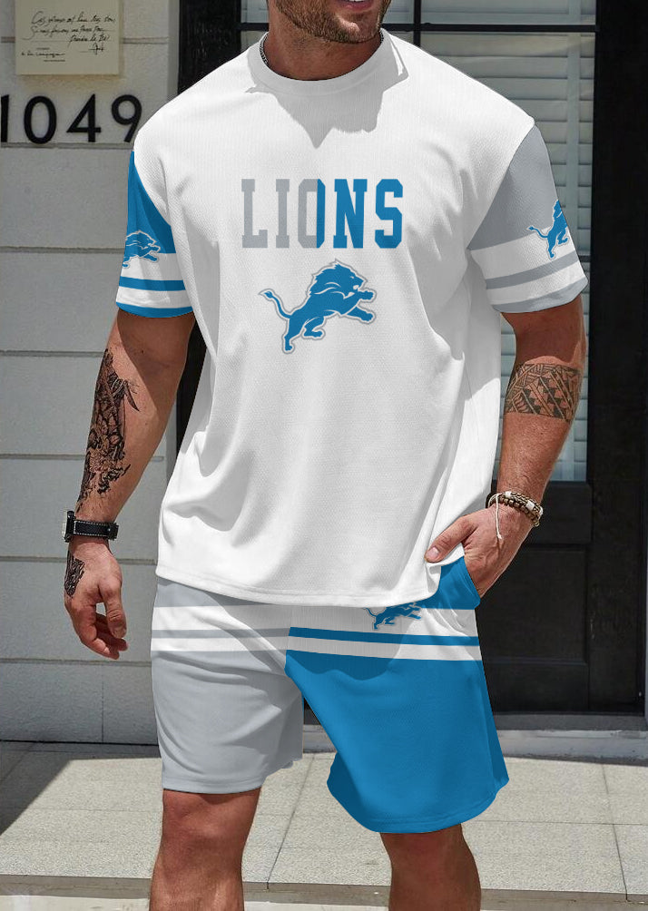 Detroit Lions Limited Edition Top And Shorts Two-Piece Suits