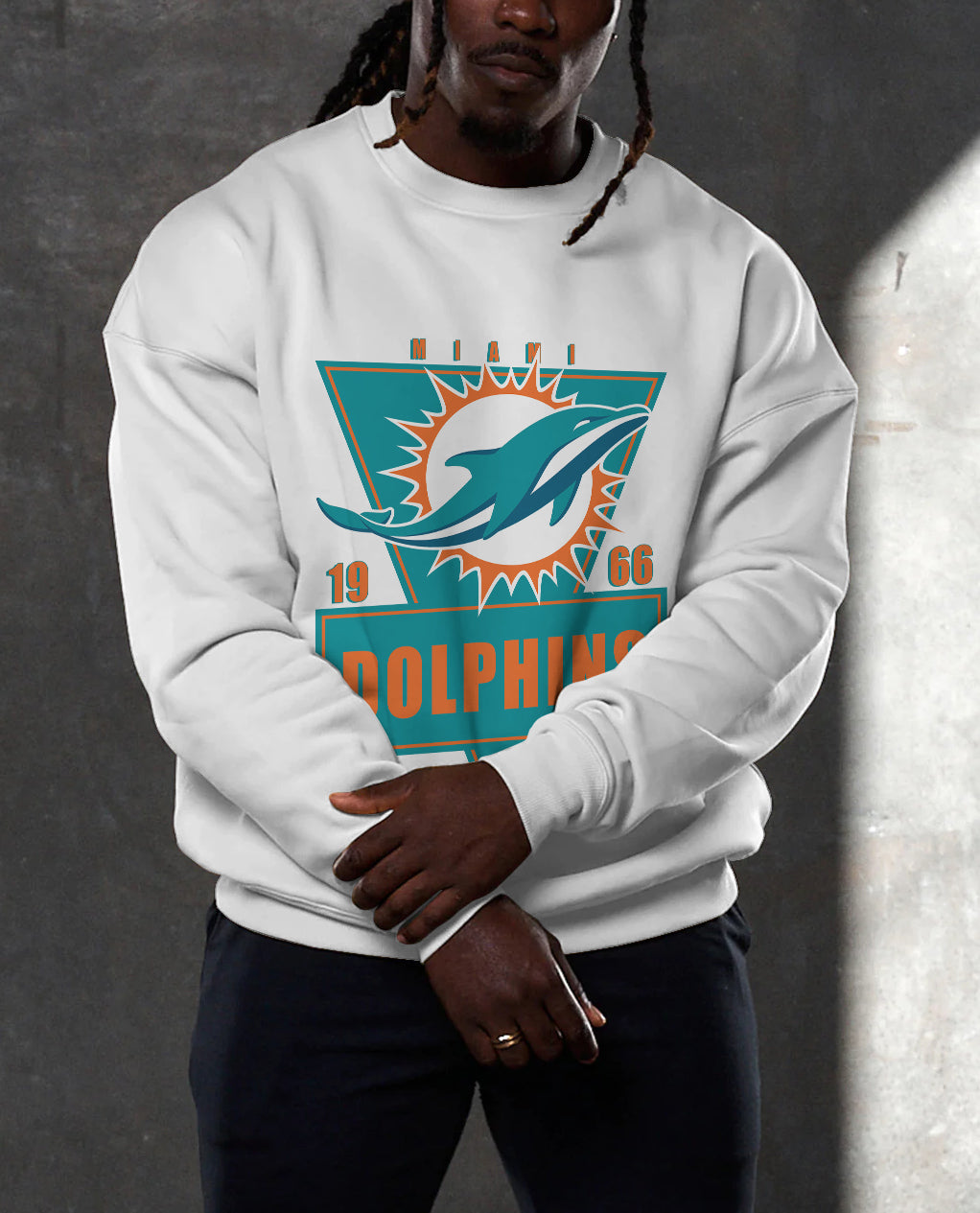 Miami Dolphins 3D Limited Edition Crew Neck sweatshirt