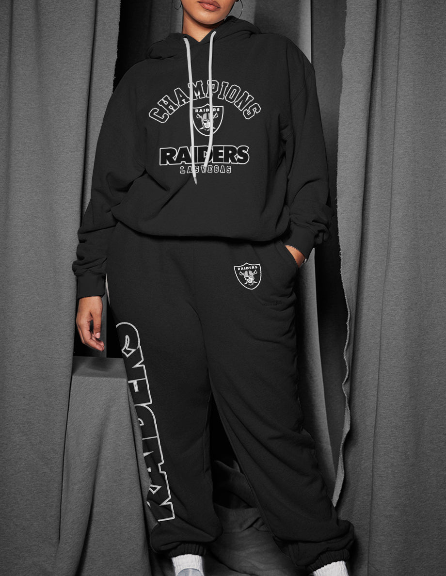 Las Vegas Raiders 3D Printed Pullover Hoodie And Sweatpant 2pcs Tracksuits
