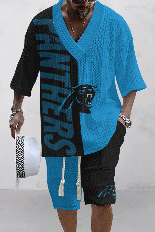 Carolina Panthers Limited Edition Top And Shorts Two-Piece Suits