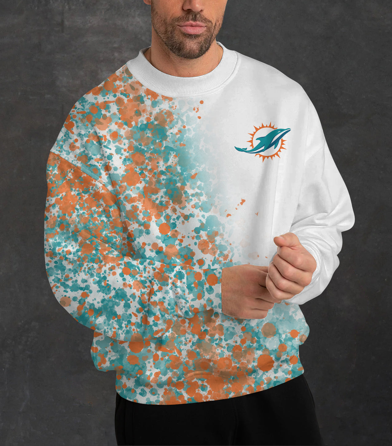 Miami Dolphins 3D Limited Edition Crew Neck sweatshirt
