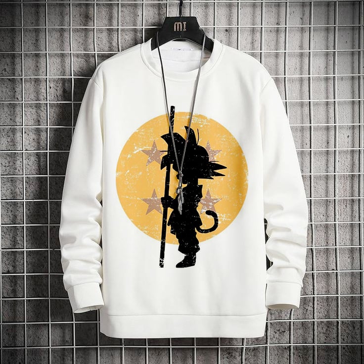 Men's Comic Printed Crew Neck Sweatshirt