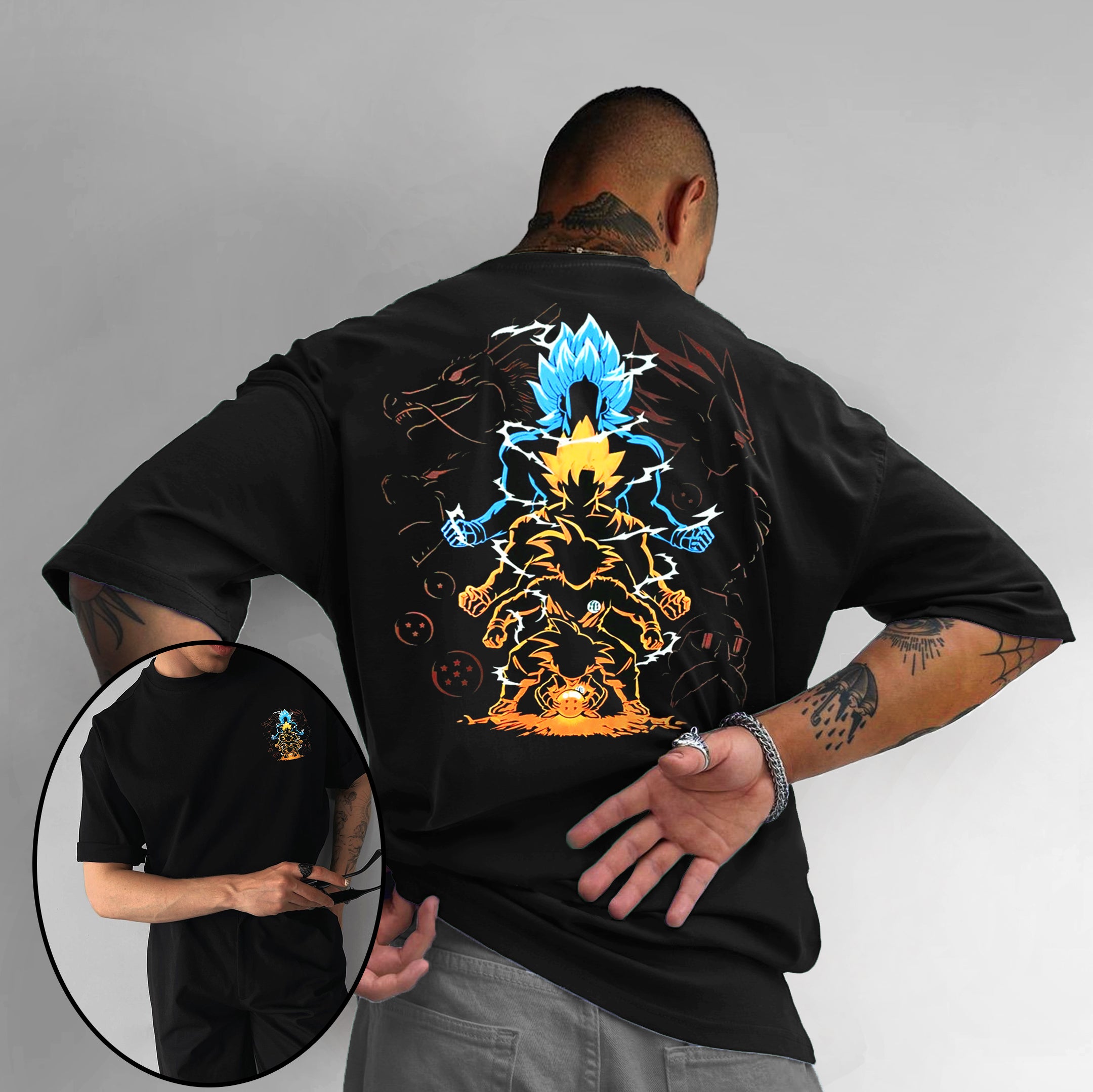 Unisex Anime Print Goku T-shirt