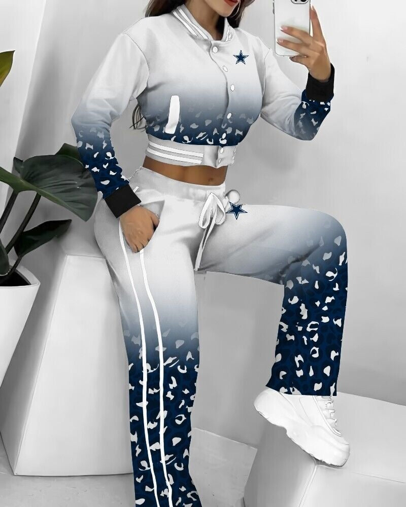 Dallas Cowboys 3D Printed Varsity Jacket Set
