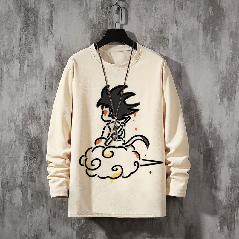 Men's Comic Printed Crew Neck Sweatshirt