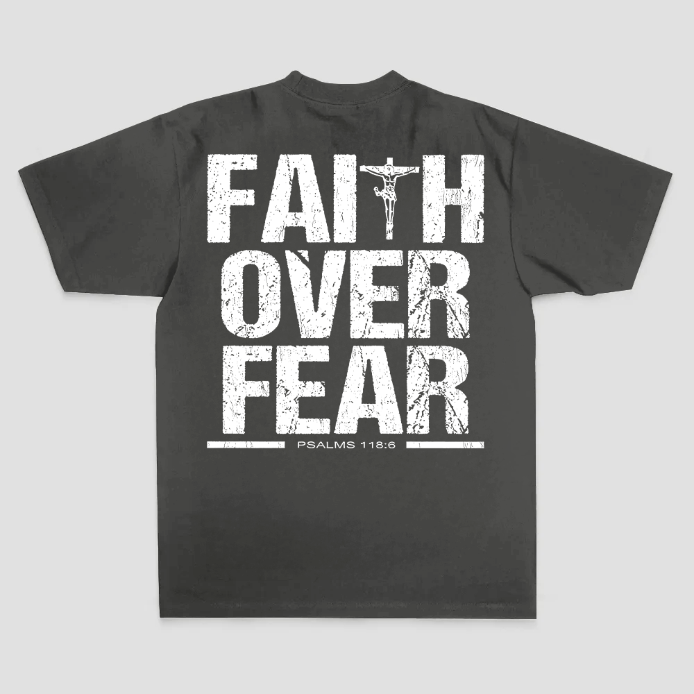 Faith Over Fear Printed Men's T-shirt