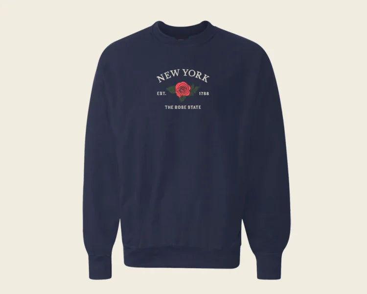 Custom Embroidered State Flower Sweatshirt