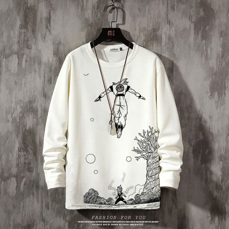 Men's Comic Printed Crew Neck Sweatshirt