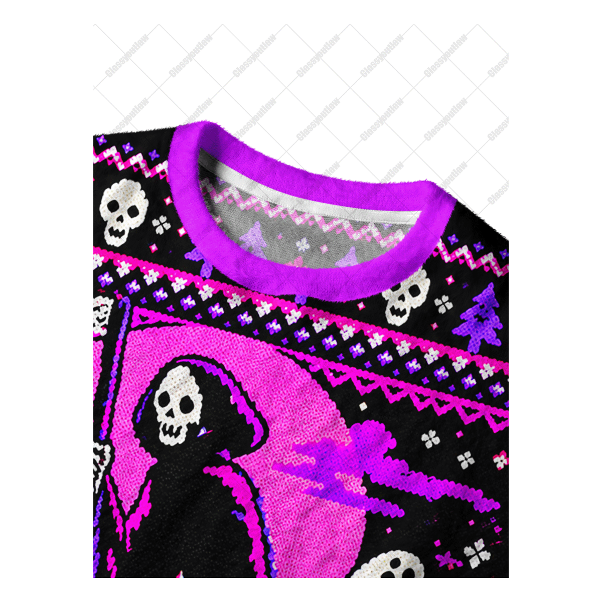 SKULL WINTER UGLY CHRISTMAS SWEATSHIRT — image 3