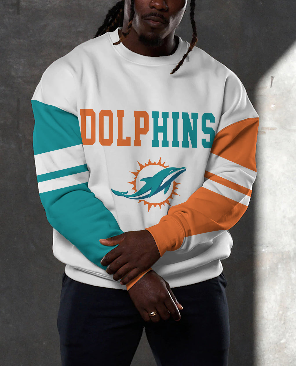 Miami Dolphins 3D Limited Edition Crew Neck sweatshirt