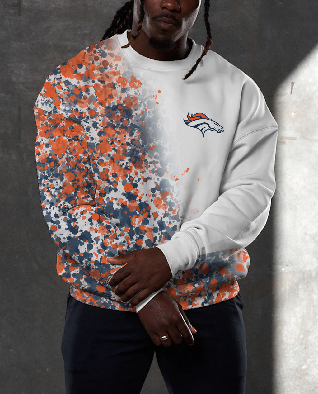Denver Broncos 3D Limited Edition Crew Neck sweatshirt