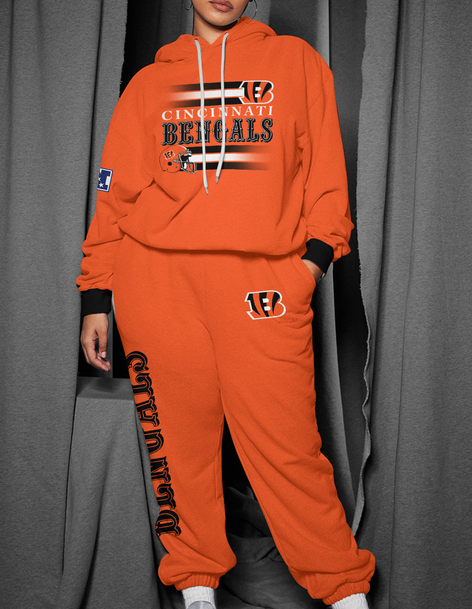 Cincinnati Bengals 3D Printed Pullover Hoodie And Sweatpant 2pcs Tracksuits