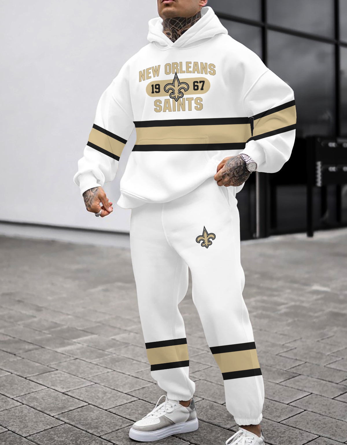New Orleans Saints 3D Printed Pullover Hoodie And Sweatpant 2pcs Tracksuits
