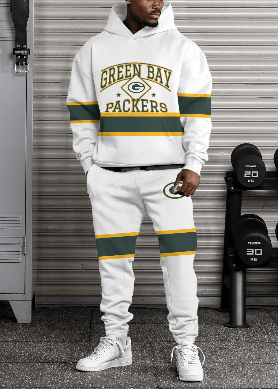 Green Bay Packers 3D Printed Pullover Hoodie And Sweatpant 2pcs Tracksuits
