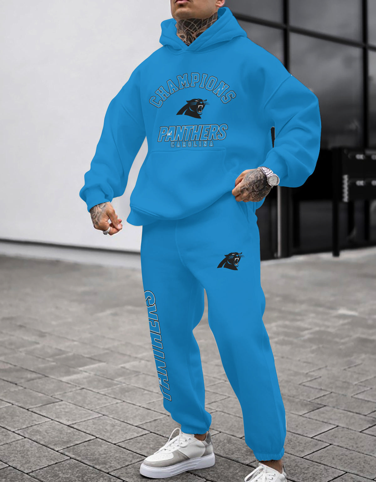 Carolina Panthers 3D Printed Pullover Hoodie And Sweatpant 2pcs Tracksuits