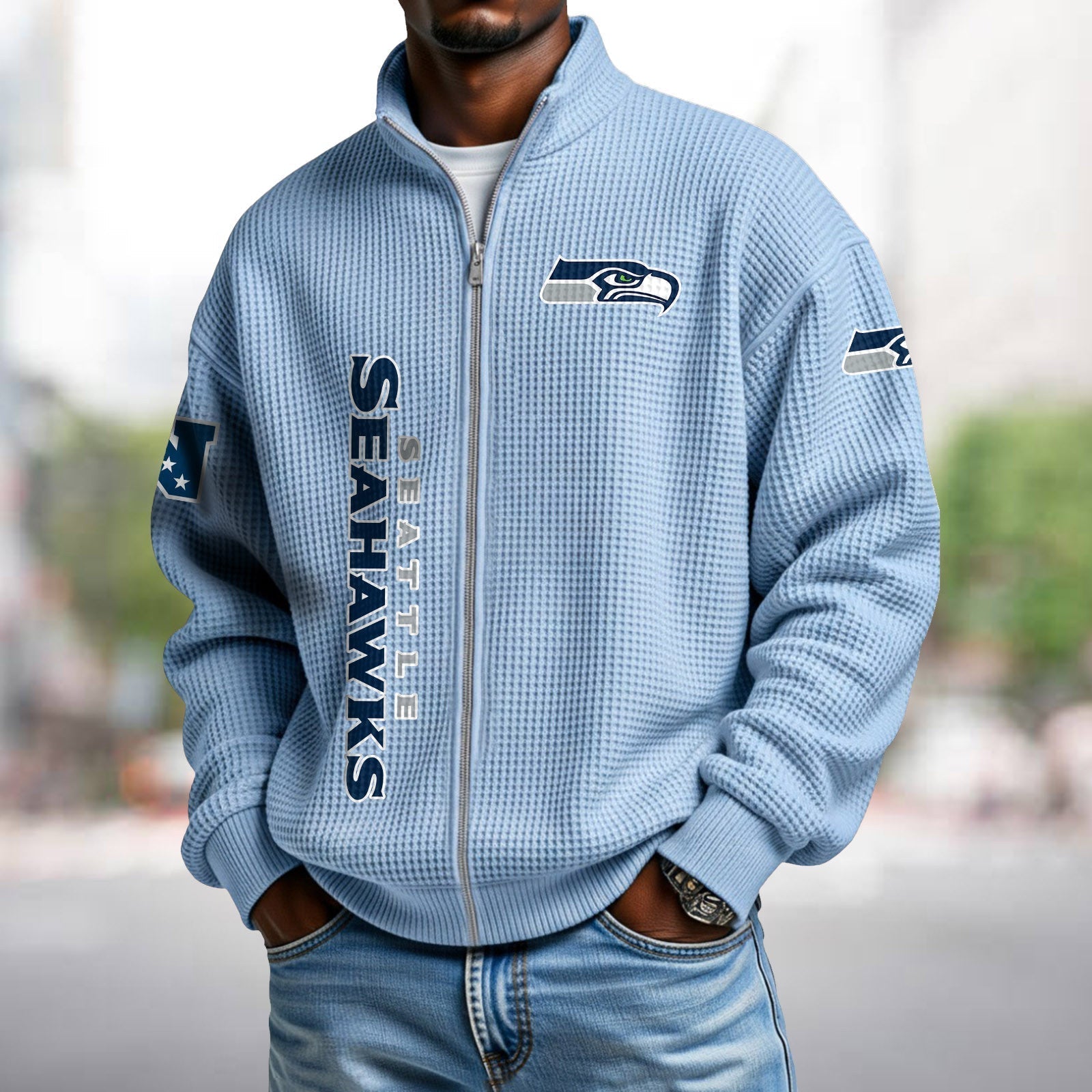 Waffle Hoodie – Seahawks