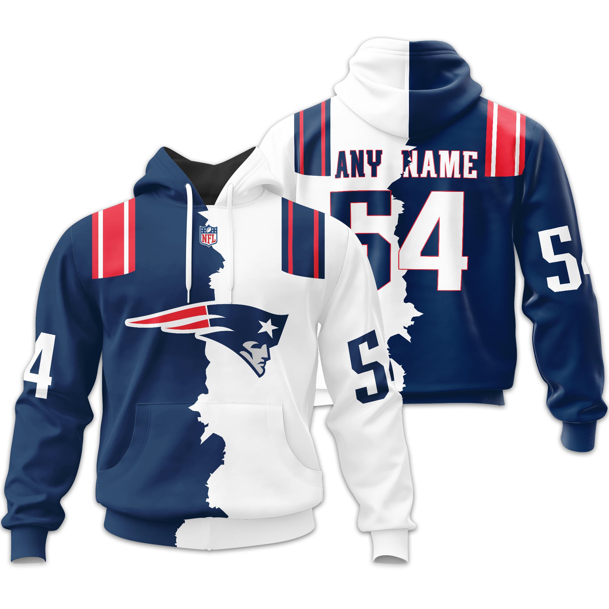 New England Patriots | Home Mix Away Hoodie