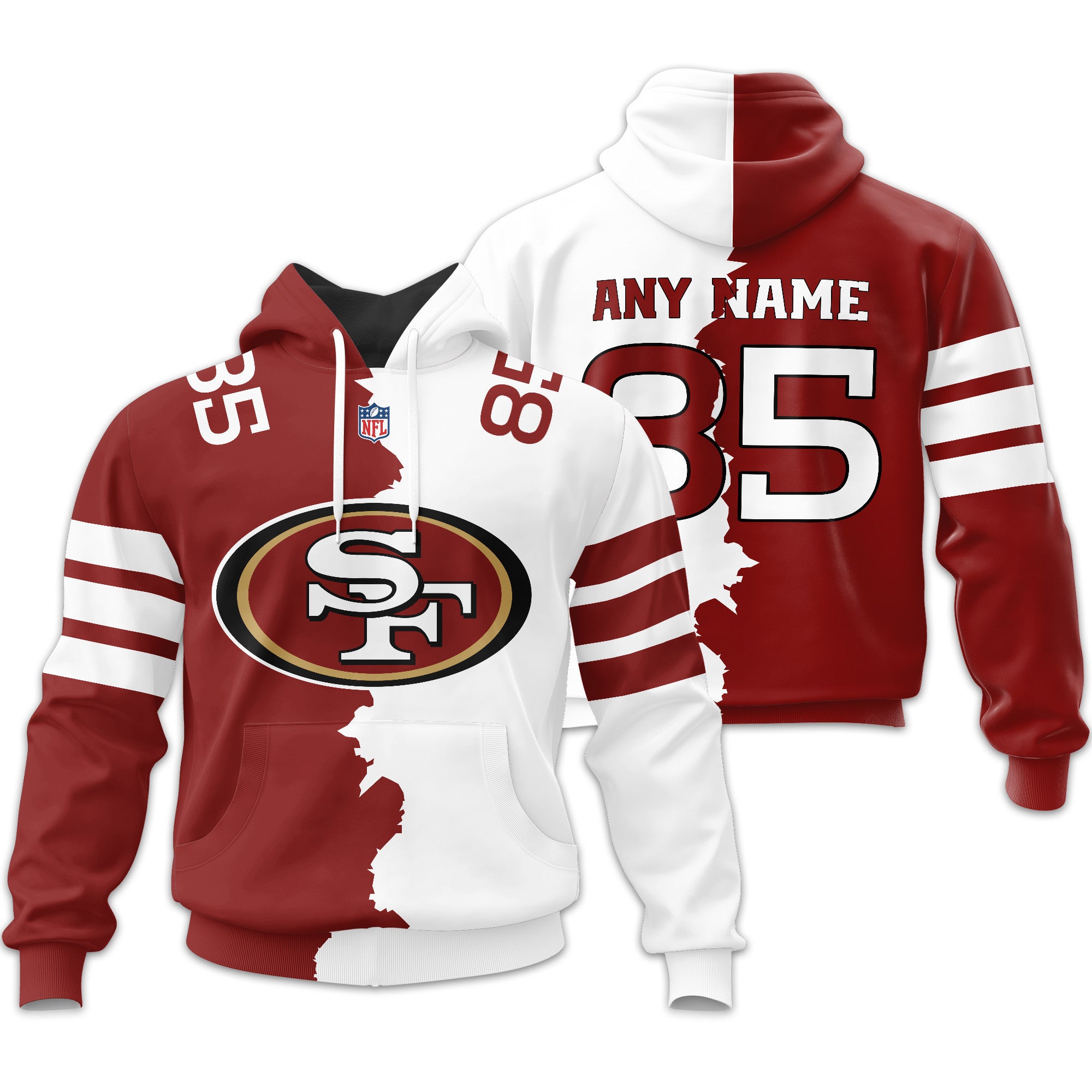 San Francisco 49ers | Home Mix Away Hoodie