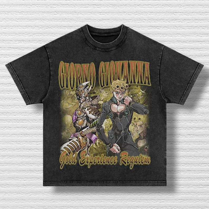 JoJo's Bizarre Adventure T-Shirt, Retro Anime Graphic Tee, 90s Style Jojo Manga Shirt, Unisex Old School Anime Streetwear, aesthetic Gift