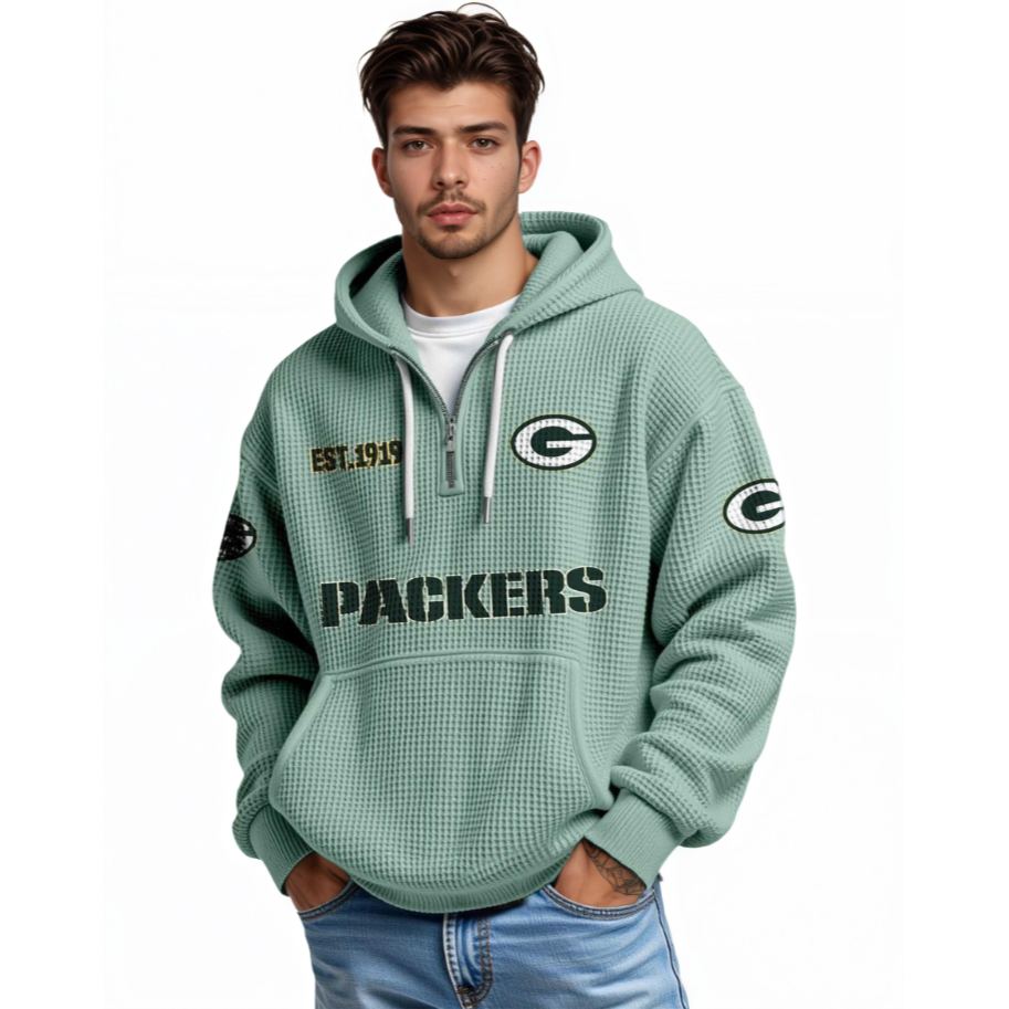Waffle Hoodie – Green
