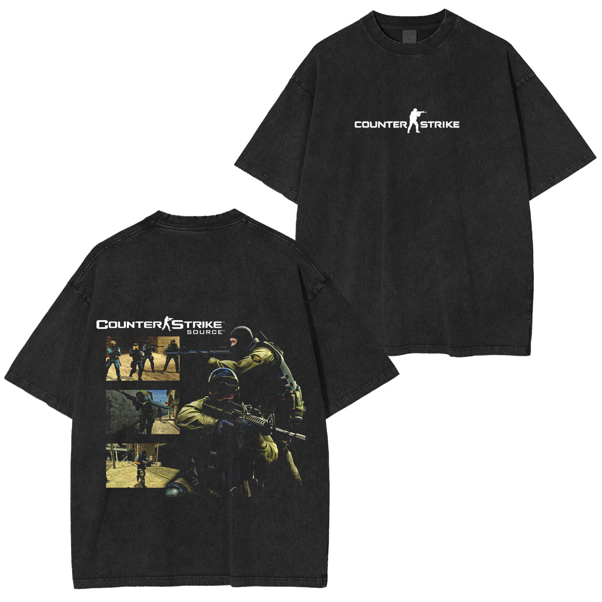Valve Counter Strike Source Vintage Washed Unisex T-Shirt