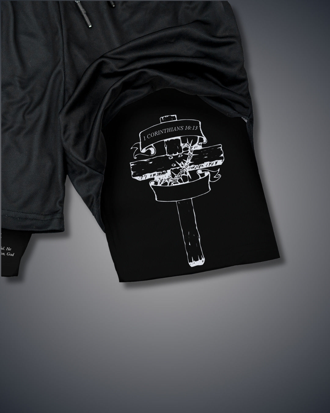 1 Corinthians 10:13 Cross Performance Shorts