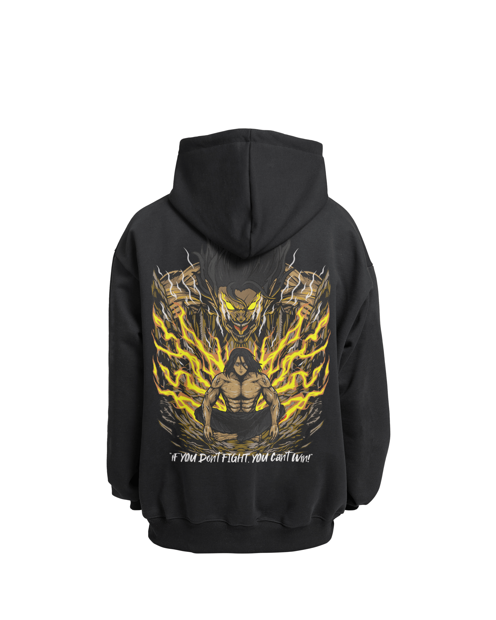 "EREN YAEGER x FIGHT" - Heavy Oversized Hoodie