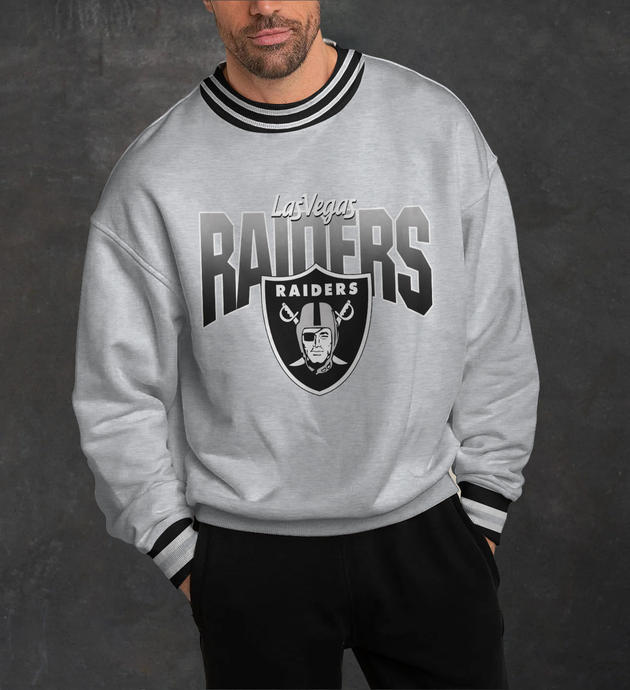 Las Vegas Raiders 3D Limited Edition Crew Neck sweatshirt