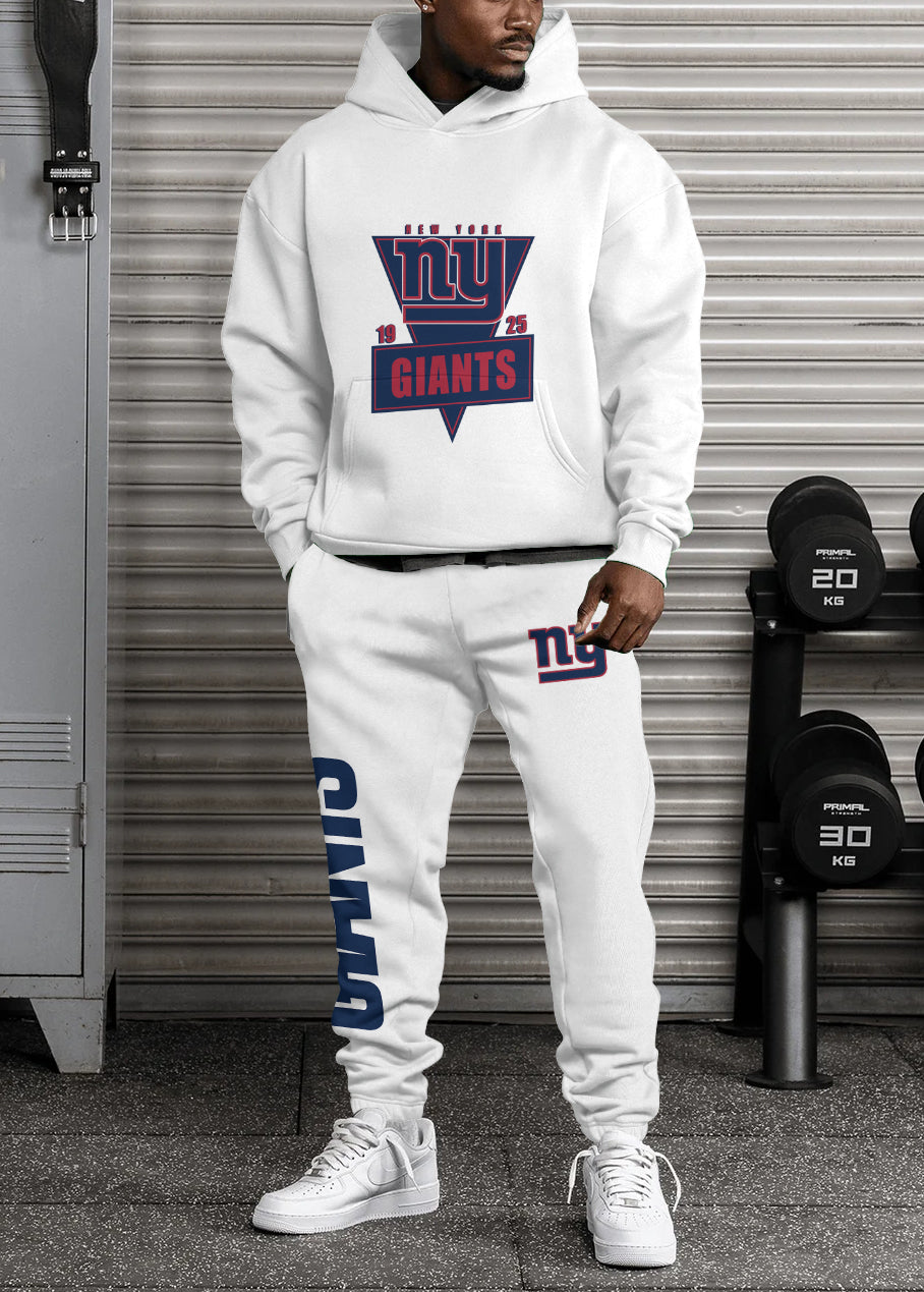 New York Giants  3D Printed Pullover Hoodie And Sweatpant 2pcs Tracksuits