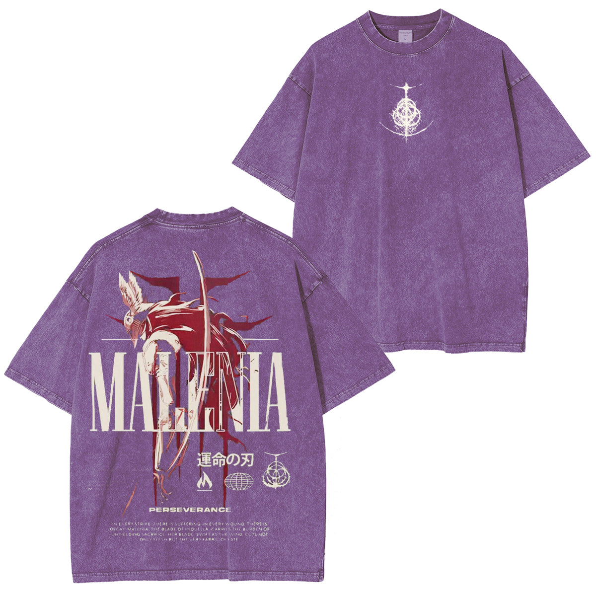 Cursed Goddess Back Elden Ring Vintage Washed Unisex T-Shirt