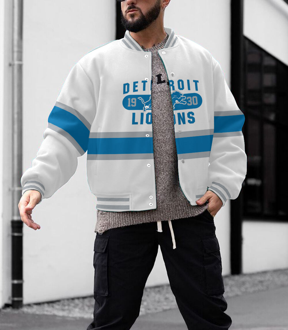 Detroit Lions  Men's Limited Edition Full-Snap Casual Jacket