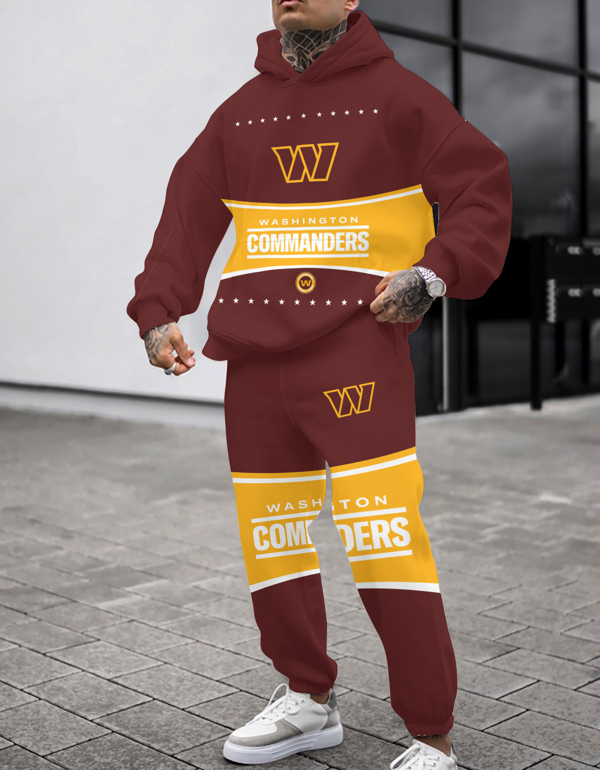 Washington Commanders 3D Printed Pullover Hoodie And Sweatpant 2pcs Tracksuits