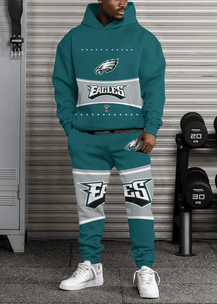 Philadelphia Eagles 3D Printed Pullover Hoodie And Sweatpant 2pcs Tracksuits