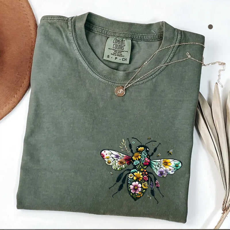 Comfort Colors Bee Wildflower T-shirt