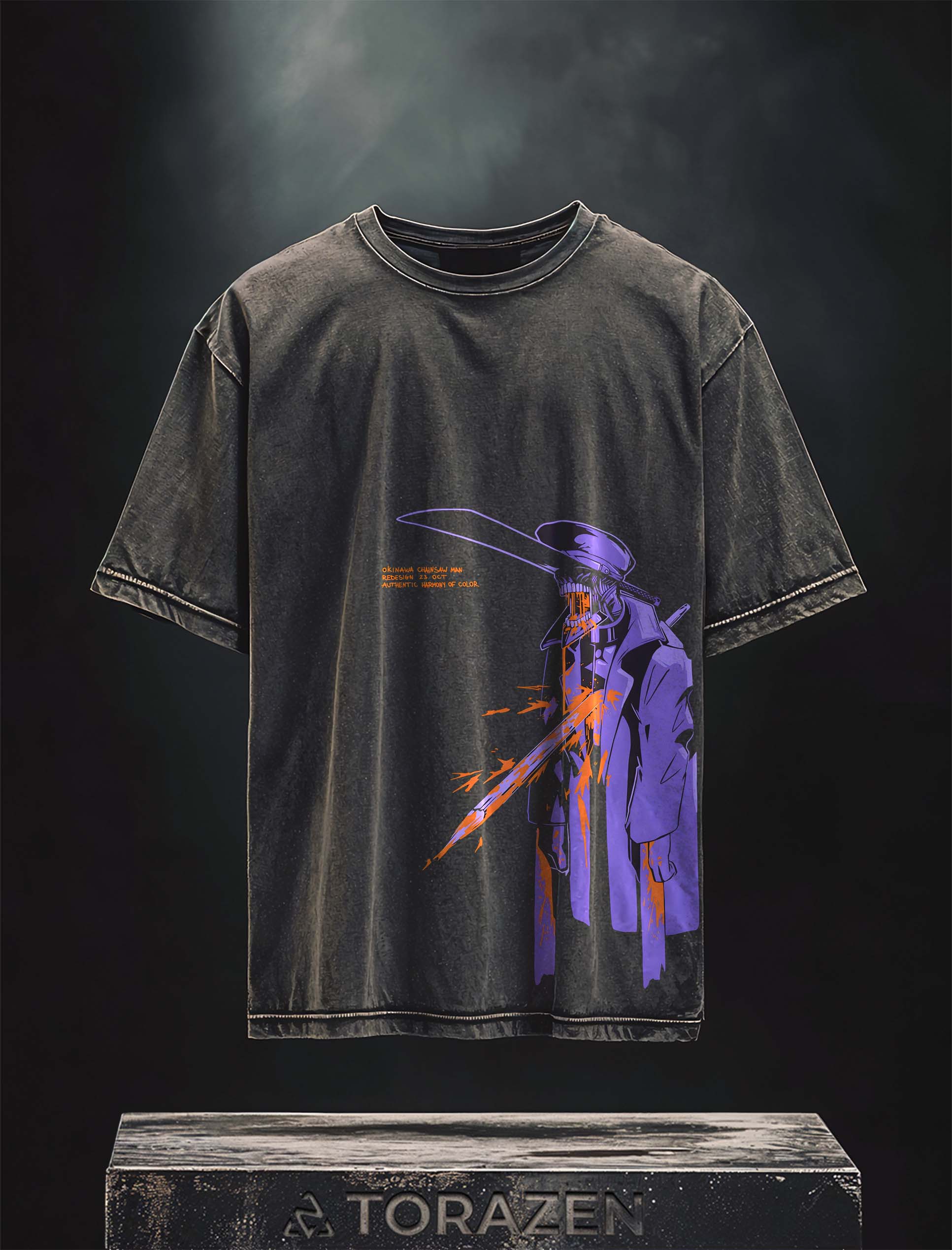 Chainsaw Man Pierced Heart Vintage Tee