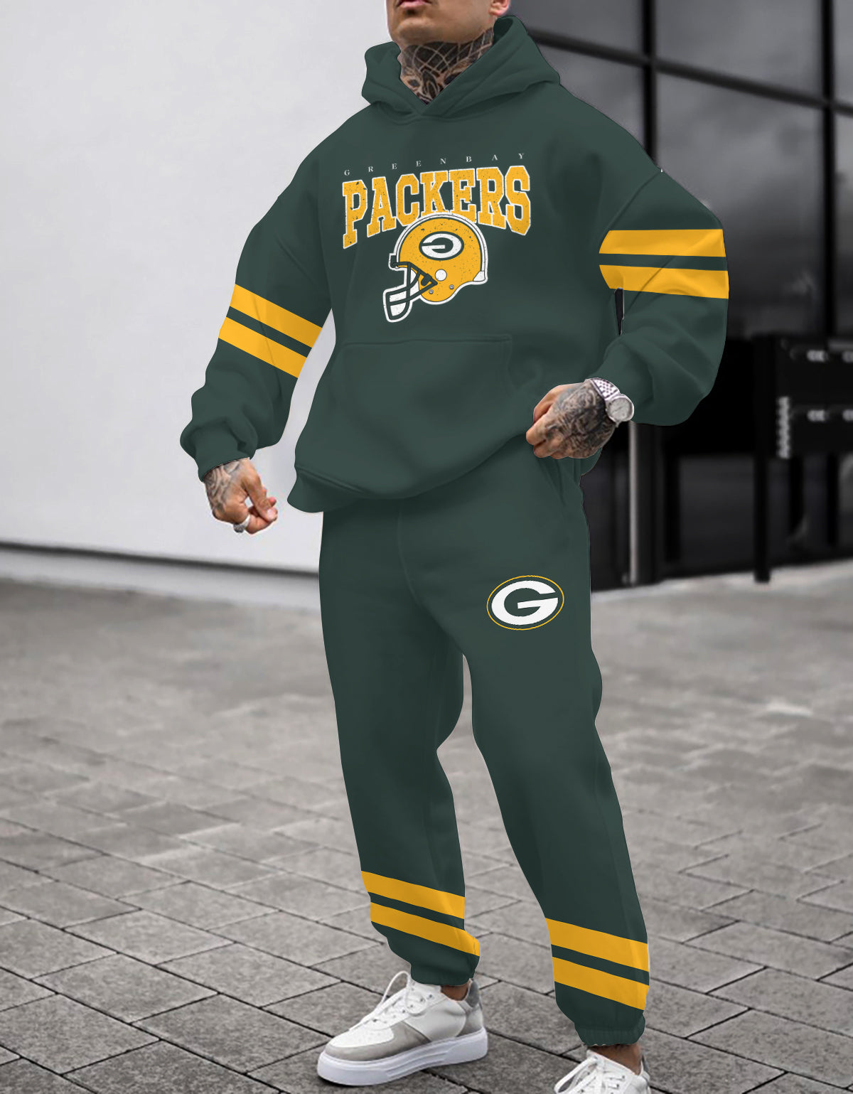 Green Bay Packers 3D Printed Pullover Hoodie And Sweatpant 2pcs Tracksuits