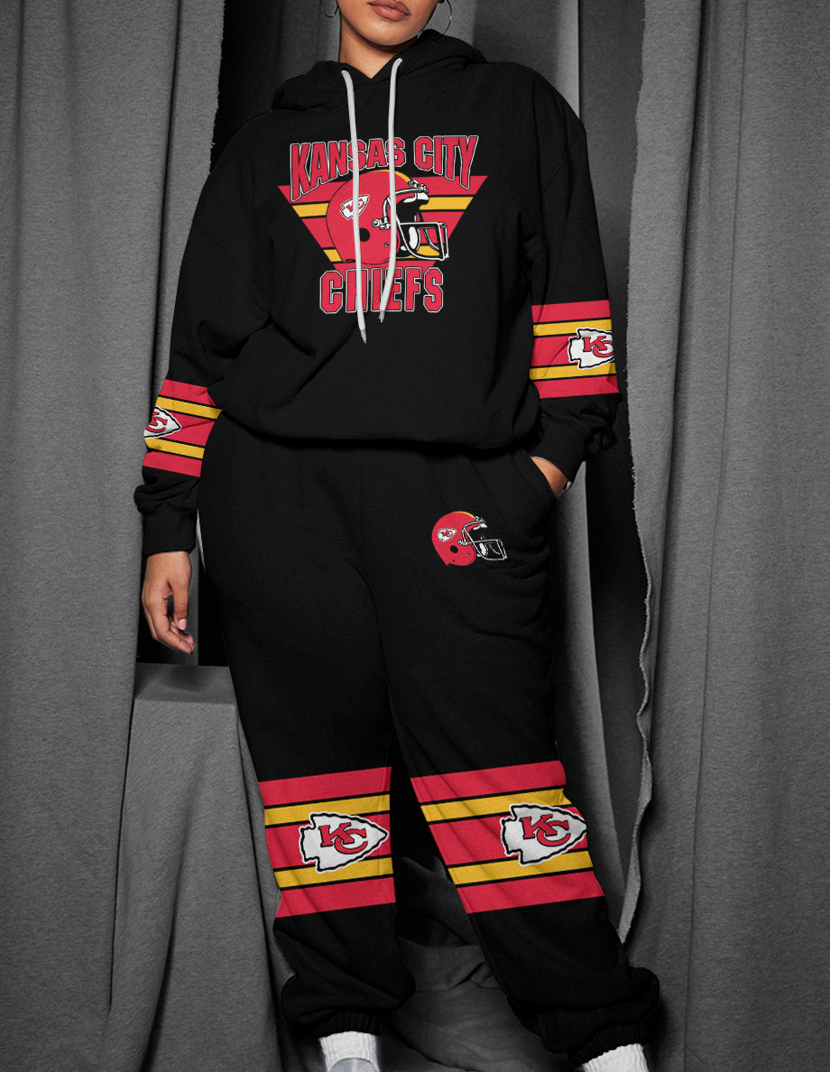 Kansas City Chiefs 3D Printed Pullover Hoodie And Sweatpant 2pcs Tracksuits