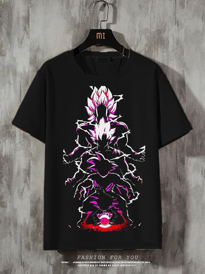 Men's Fashion Print Short Sleeve T-Shirt