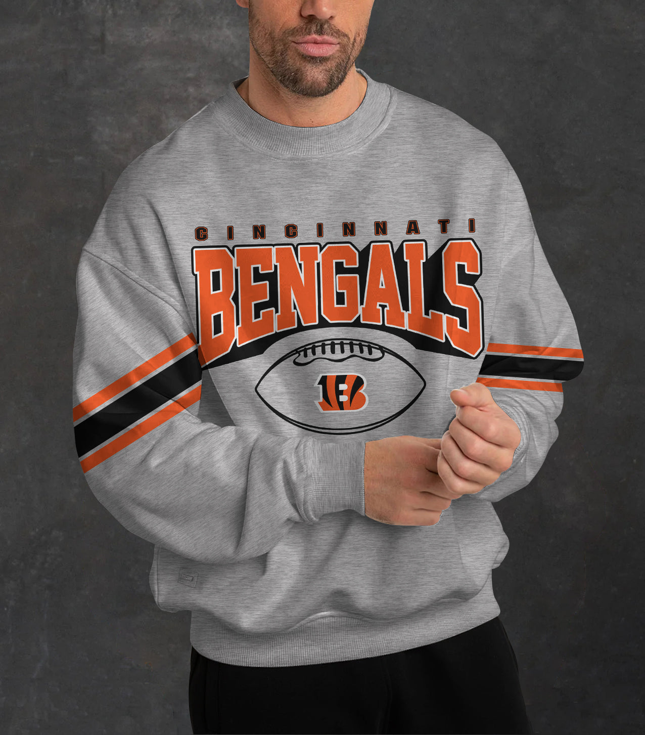 Cincinnati Bengals 3D Limited Edition Crew Neck sweatshirt