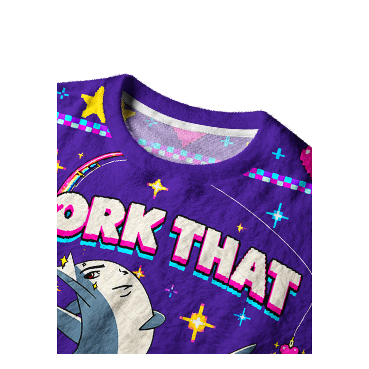 WORK THAT POLE UGLY CHRISTMAS SWEATSHIRT — image 3