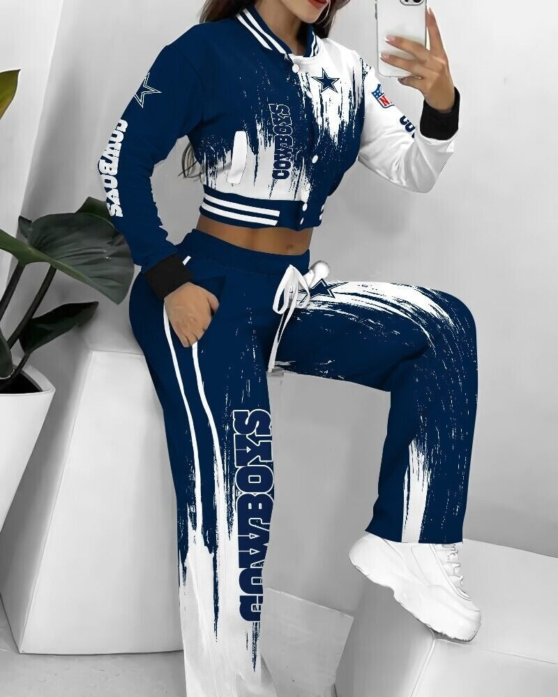 Dallas Cowboys  3D Printed Varsity Jacket Set