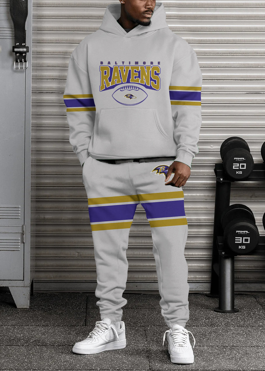 Baltimore Ravens 3D Printed Pullover Hoodie And Sweatpant 2pcs Tracksuits